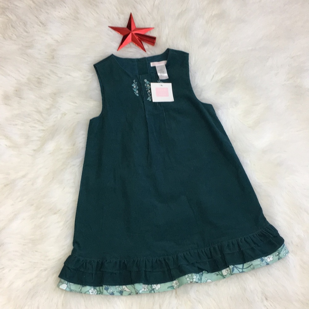 💚JANE AND JACK💚GREEN RUFFLE  DRESS